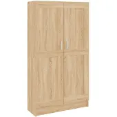 vidaXL Boekenkast 82,5x30,5x150 cm bewerkt hout sonoma eikenkleurig