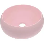 vidaXL Wastafel rond 40x15 cm keramiek matroze