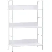 vidaXL Boekenkast met 3 schappen 60x27,6x90,5 cm bewerkt hout wit