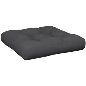 vidaXL Palletkussen 50x50x12 cm stof zwart