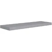vidaXL Wandschap zwevend 80x23,5x3,8 cm MDF grijs