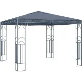 vidaXL Prieel 300x300 cm antraciet