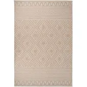 vidaXL Buitenkleed met patroon platgeweven 160x230 cm bruin
