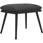 vidaXL Voetenbank 45x29,5x35 cm stof en kunstleer donkergrijs