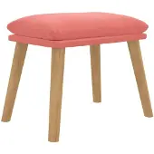 vidaXL Voetenbank 45x29,5x35 cm fluweel roze