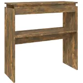 vidaXL Wandtafel 80x30x80 cm bewerkt hout gerookt eikenkleurig