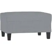 vidaXL Voetenbank 70x55x41 cm stof lichtgrijs
