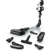 Bosch Accu Stofzuiger Onbeperkt 7, Stofzuiger, Wit, Zwart, Zilver
