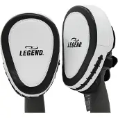 Legend Sports Focus Pads Leder Heavy Duty Gel Wit/Zwart - Gemaakt van hoge kwaliteit runderleder - Legend gel toplaag