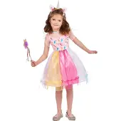 Vegaoo - Veelkleurige magische eenhoorn outfit voor meisjes