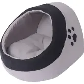 vidaXL Kattenmand M grijs en zwart