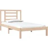 vidaXL Bedframe zonder matras massief grenenhout 90x190 cm