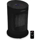 Vonroc Elektrische kachel - ventilatorkachel - 1200W/1800W - keramisch - 3 standen - thermostaat - timer - LED-scherm - zwenkfunctie – incl. afstandsbediening - 20m2