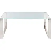 Beliani TILON - Salontafel - Zilver - Veiligheidsglas