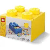 LEGO Opbergbox Brick 4 Geel 22