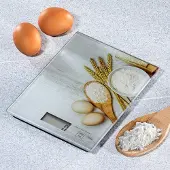 Hi Haushalt 16206 - Keukenweegschaal - digitaal - glas - doorweeg optie