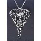 MOOYE ® - Collectie Zilveren Amulet met doodskop XL ketting hanger