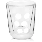 Zak!Designs DotDot espressobeker dubbelwandig - 7,5 cl - wit