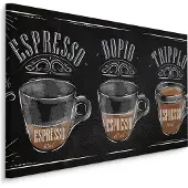 Karo-art Schilderij - Koffie, Espresso, Reclame, Premium Print