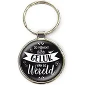 Miko Luxe Sleutelhanger - Geluk (zilver)
