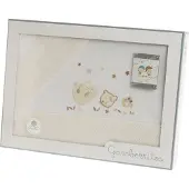 Gamberritos lakenset kinderwagen Vogeltjes katoen beige 3 delig