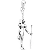 MOOYE ® - Collectie Zilveren Egyptische Godin Maät kettinghanger