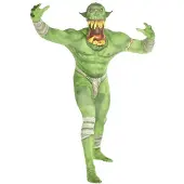 Coolstuff Orc Jaw Dropper Groen - SecondSkin - Verkleedkleding - 152/160 cm
