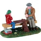 Lemax Kerstdorpminiatuur Playing With Gramps (spelen Met Opa) 8 X 4,2 X 6 Cm