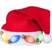 Fasnacht Led-kerstmuts Lampjes (rood, wit)
