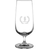 Fusion Gegraveerde Bierglas op voet 41cl Papa + mama 5 jaar getrouwd