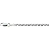 The Jewelry Collection Zilveren Armband koord 2 1002171 18 cm