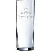 Arcoroc Longdrinkglas gegraveerd - 31cl - Le Meilleur Beau-père