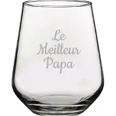 Pasabahce Drinkglas gegraveerd - 42,5cl - Le Meilleur Papa