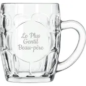 Libbey Bierpul gegraveerd - 55cl - Le Plus Gentil Beau-père