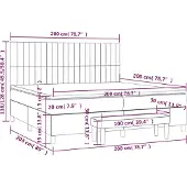 vidaXL Boxspringbed met matras, taupekleurig, 200x200 cm, gestoffeerd