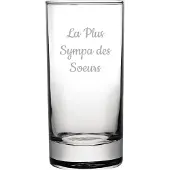Fusion Longdrinkglas gegraveerd - 28,5cl - La Plus Sympa des Soeurs