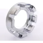 Edge Nippelspanner/ Spakenspanner Geschikt voor 10-15G Zilver