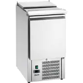 Bartscher Saladette - 140L - 1 deur - Boven 1x 1/1 GN - 0°C-10°C - Geforceerde koeling - Klapdeksel - 455x700x887mm - Horeca Oven