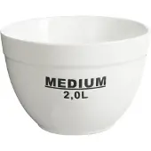 Dulaire Saladeschaal Groot Wit/Zwart Porselein Ø 21 cm - 2 L