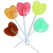 Cool Snoepgoed Gekleurde Mix Hart- en Ronde lollies - 200 stuks