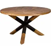 Tower Living Viola round diningtable wooden leg -130 - natural (Naturel, 130x130x77 diameter: 130cm)