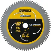 DeWalt Cirkelzaagblad voor Hout | Extreme Runtime | Ø 305mm Asgat 30mm 78T - DT99576-QZ