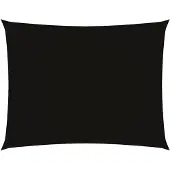 vidaXL Zonnescherm rechthoekig 3x4,5 m oxford stof zwart
