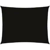 vidaXL Zonnescherm rechthoekig 2,5x3,5 m oxford stof zwart
