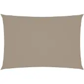 vidaXL Zonnescherm rechthoekig 2,5x4,5 m oxford stof taupe
