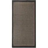 vidaXL Buitenkleed platgeweven 100x200 cm donkerbruin