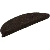 vidaXL Trapmatten zelfklevend 10 stuks 56x17x3 cm bruin halfrond