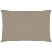 vidaXL Zonnescherm rechthoekig 2,5x5 m oxford stof taupe