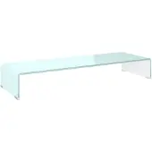 vidaXL Tv-meubel/monitorverhoger 90x30x13 cm glas groen