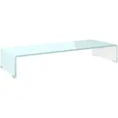 vidaXL Tv-meubel/monitorverhoger 80x30x13 cm glas groen